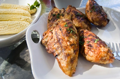 Grilled Chicken And Corn On The Cob 2264190