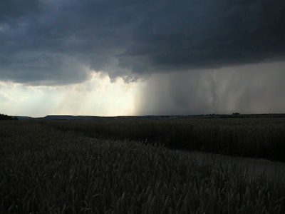Thunderstorm Rain Over Field Pe46w Pixabay