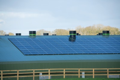 Beech Farm’s sustainable technology includes solar panels and ground source heat pumps. Courtesy Moy Park