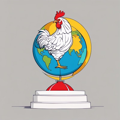 Ai Generated Chicken Globe