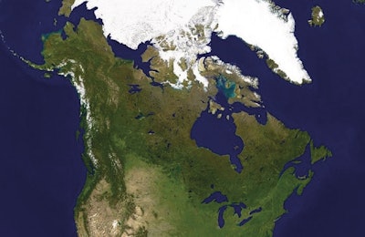 Canada Map Satellite View