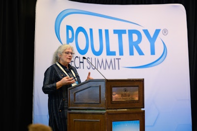 Tina Conklin presenting at 2023 Poultry Tech Summit