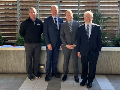 The 2024 National Turkey Federation officers, from left, are Jay Jandrain, John Zimmerman, Steve Lykken and Thierry Murad.