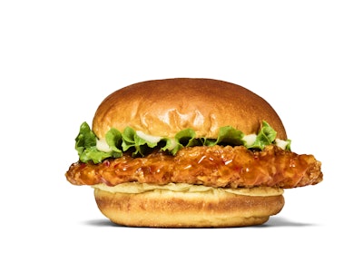 The Smashburger Mango Habanero Crispy Chicken Sandwich