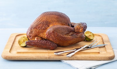 Butterball Turkey On Cutting Board