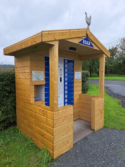 An Eggspress vending machine located in Monaghan, Ireland.
