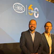 Gonzalo Moreno, president of Fenavi, and Juan Felipe Montoya, president of Huevos Kikes and new president of the IEC.