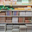 Egg Case In Grocery Store