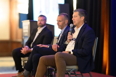 At the 2025 Chicken Marketing Summit, (from left) Brian Earnest, Rob Levine and Brian McCluskey discussed the economic impacts of HPAI, how the industry is leveraging technology to stop its spread, and how sales and marketing can proactively address consumer concerns.