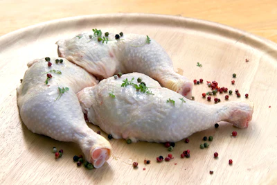 Fresh Chicken Legs With Cress Peppercorn